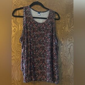 Old Navy -Navy/pink/etc.  Tank Top with Pink Floral Print